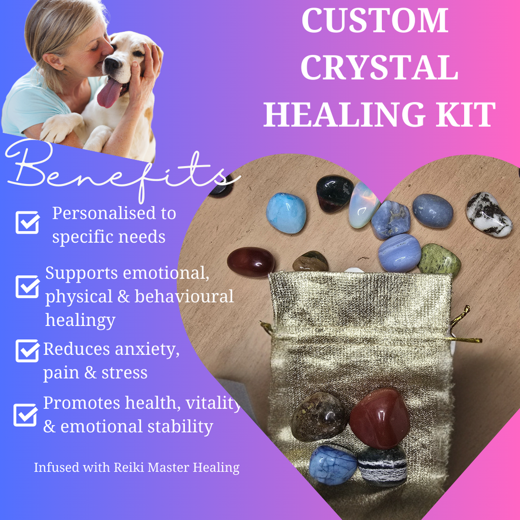 Custom Crystal Healing Package – Tailored for Your Pet’s Needs