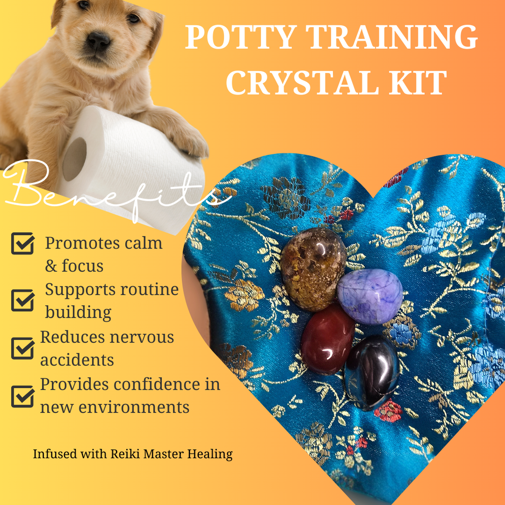 Potty Training Crystal Set – Calm & Consistent Start for Puppies