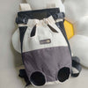 Size XL Beige-Brown Patchwork Pet Backpack Dog Carrier Cat Travel Bag - Breathable, Portable & Hands-Free Four-Leg Design