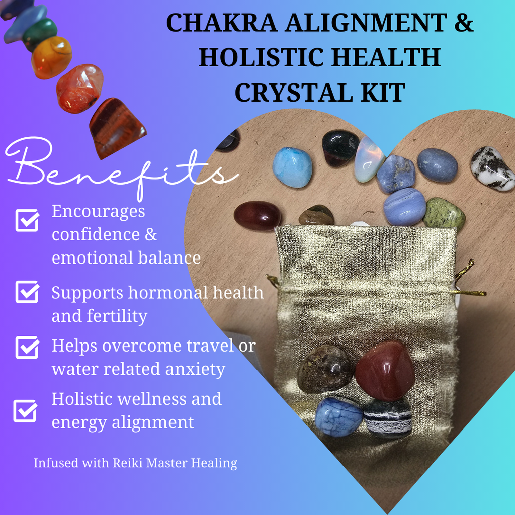 Chakra Alignment & Holistic Health Crystal Set – Pet Harmony Collection